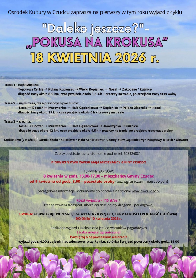 POKUSA NA KROKUSA - PLAKAT